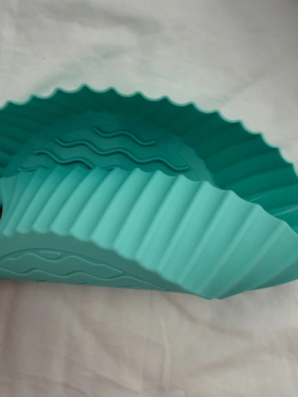 Silicone Nonstick Airfryer liner - Teal 8inch